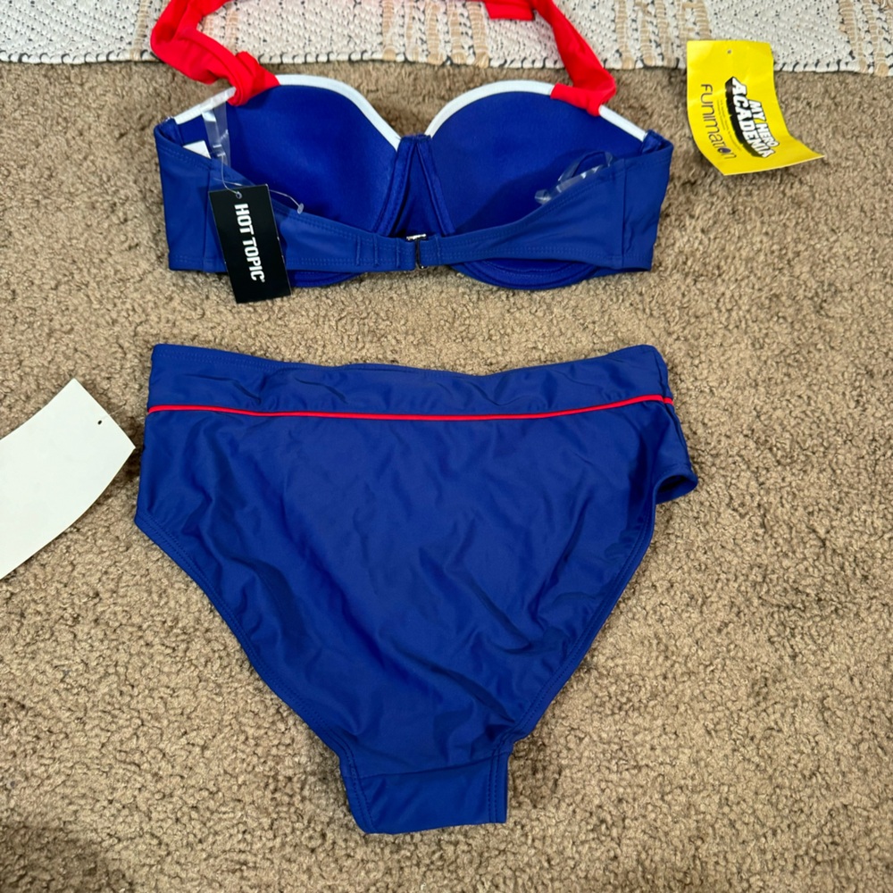 Hot Topic My Hero Academia Funimation U.A. Uniform Swimsuit Bikini Set - Picture 8 of 9